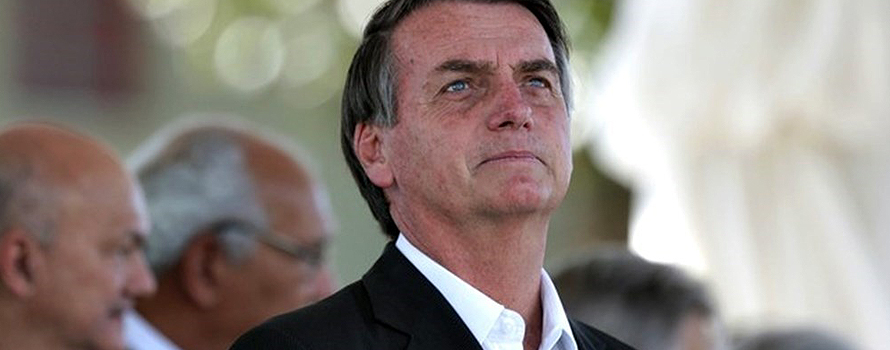 Jair Bolsonaro, at an election campaign rally.