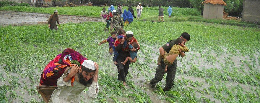 Flood rescue in the Afghan village of Jalalabad, in 2010 [NATO].