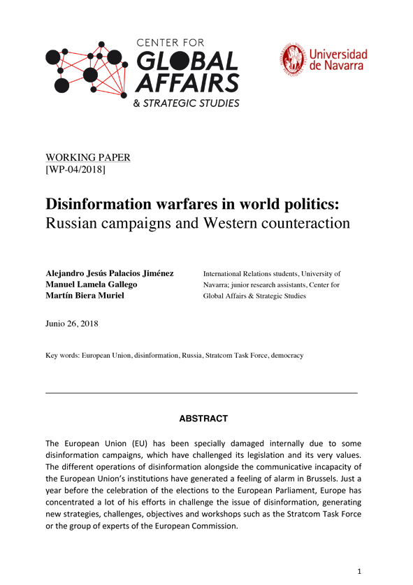 Disinformation warfare: Russian campaigns and Western counteraction