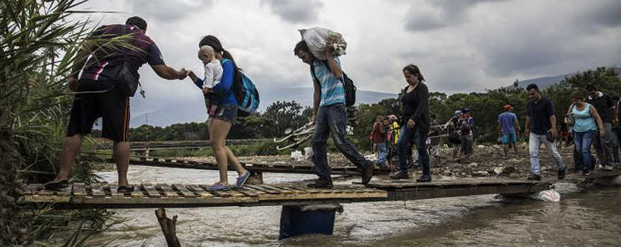 Venezuelans leaving the country to seek a livelihood in a host country [UNHCR UNHCR].