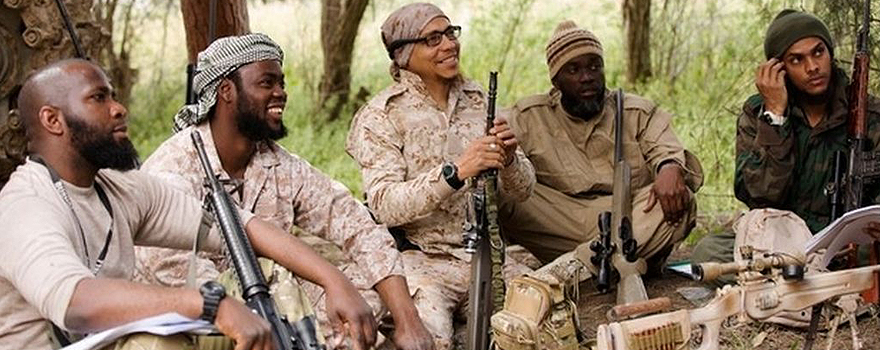Trinidad and Tobago jihadists in Syria, in an image released by the ISIS magazine Dabiq.