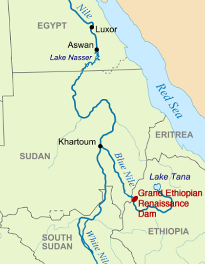 The course of the Nile 