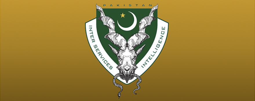 Logo of Pakistan's Inter-Services Intelligence organization. It depicts Pakistan's national animal, Markhor, eating a snake [Wikipedia].