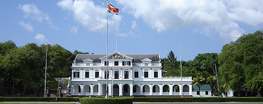 Suriname's presidential palace in the country's capital, Paramaribo [Ian Mackenzie].