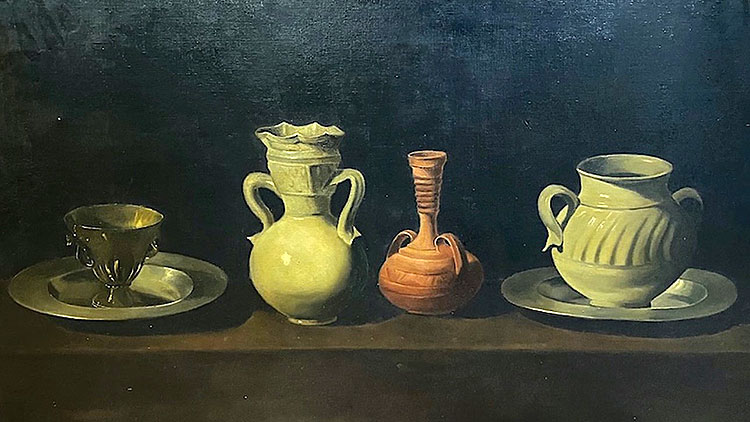 Still life with pots. Lourdes Unzu, 1947 or 1949