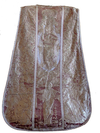 Chasuble with the Ascension of Christ on the reverse side