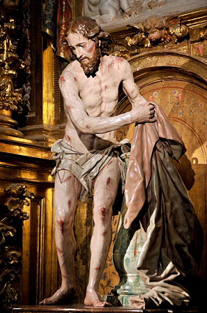 Luis Salvador Carmona, Christ picking up his tunic after being scourged, 1760.