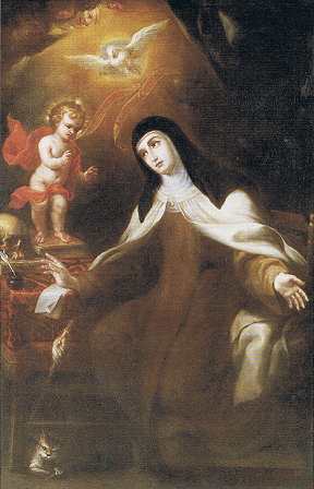 Apparition of the Infant Jesus to Saint Teresa, attributed to Sebastian de Llanos Valdés.