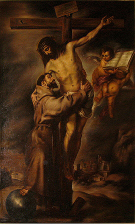 Friar Pedro de Madrid, St. Francis Embracing Christ, 1917-1918