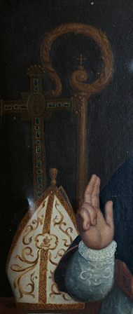 Portrait of D. José Julián Aranguren, Archbishop of Manila. Detail