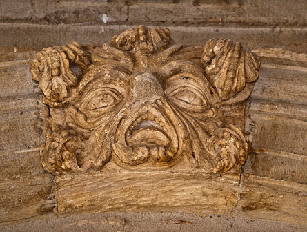 The green man located at core topic of the preceding arc