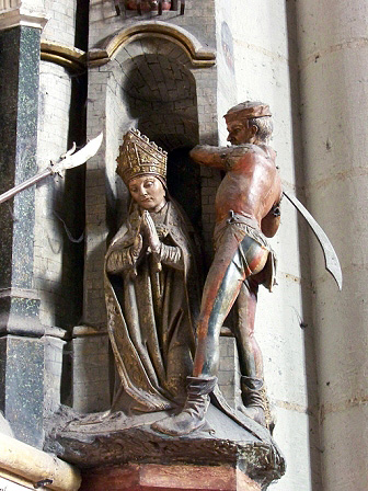 Beheading of Saint Fermin. Cathedral of Amiens, transaltar (1490-1530)
