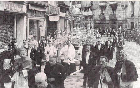 Corpus Christi Procession in Pamplona. 1964