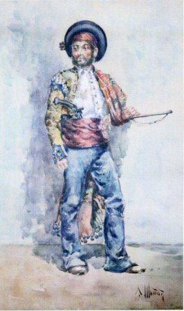 Portrait of a bandit, by Antonio Muñoz