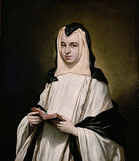 Portrait of a nun by Antonio González Ruiz from the Museum of Navarre. 1750