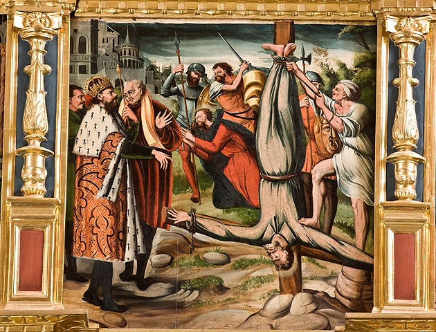 Detail of the martyrdom of Saints Peter and Paul. 