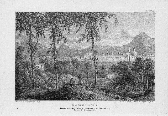 View of Pamplona. E.H. Locker and W. Westhall (1824)