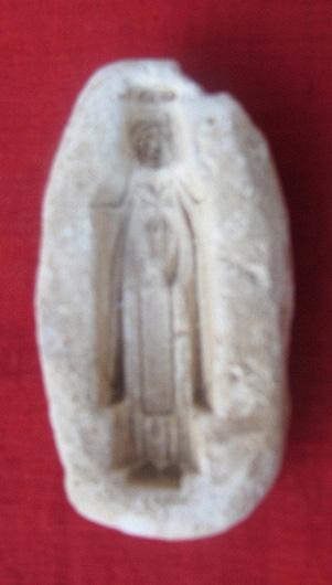 Plaster mould of a crowned nun. 18th century. Corella. 
