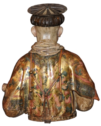 Reliquary bust of St. Stephen Rear side