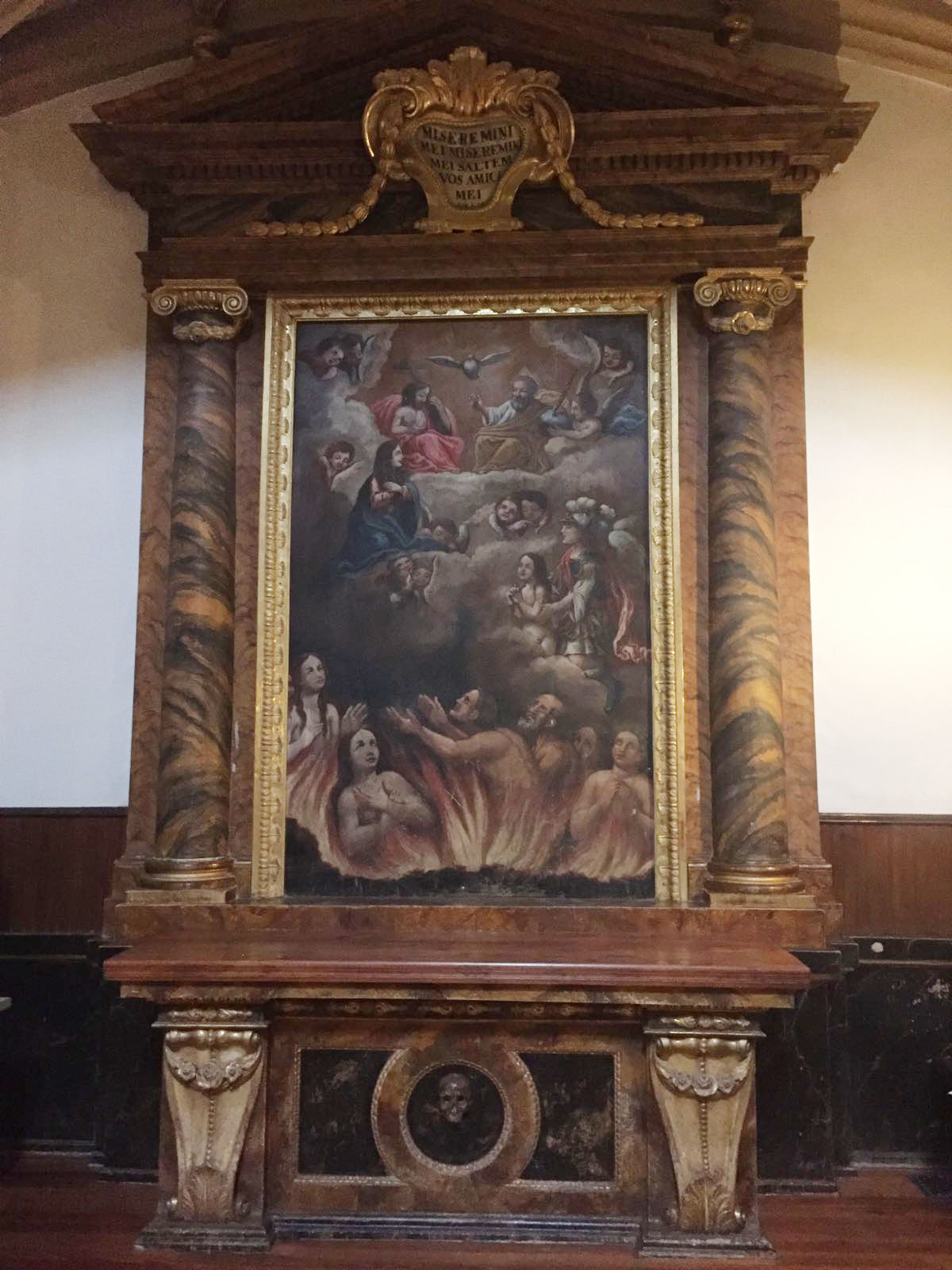 THE PAINTING OF THE SOULS IN PURGATORY IN THE PARISH CHURCH OF SESMA, BY DIEGO DÍAZ DEL VALLE