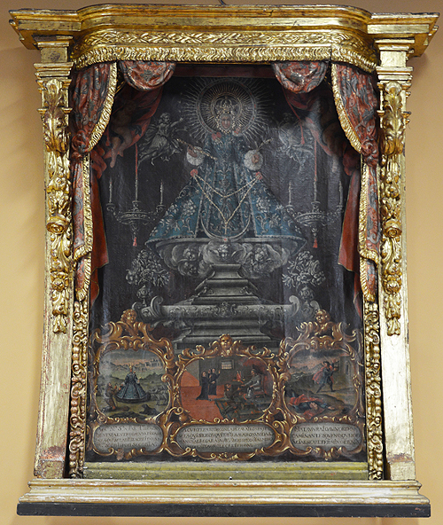 Canvas of the Virgin of Soterraña from the parish church of San Juan Bautista in Pamplona (Episcopal Palace).