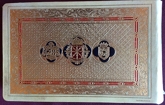 Back cover of the parchment copy (Encuadernaciones Azurza)