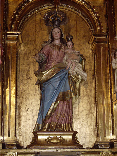 Our Lady of the Rosary (Elizondo) Luis Salvador Carmona. Madrid, ca. 1750