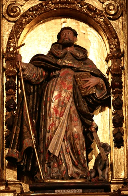 Saint Dominic of Guzmán. Altarpiece of San Fermín. Pamplona Cathedral