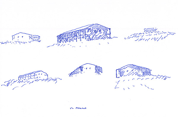 Drawings of the Baigorri palace, by Juan Carlos Valerio