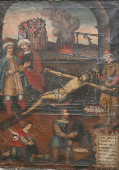 "Canvas of the Christ of the Rescue of Valencia". XVII Century