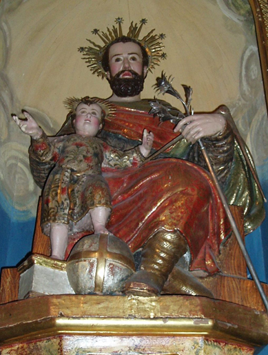 "St. Joseph with Child", by Miguel de Espinal I (c. 1560). 