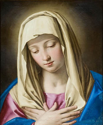 Sassoferrato, "Virgin praying", Main Sacristy, Pamplona Cathedral. 