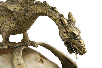 Finishing dragon. Detail