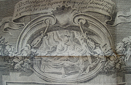 Engraving of Saint Michael Excelsis