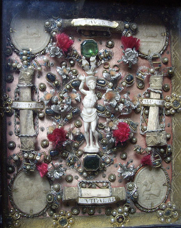 Reliquary box. Detail