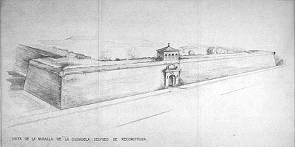 projectof the ideal reconstruction of the citadel wall