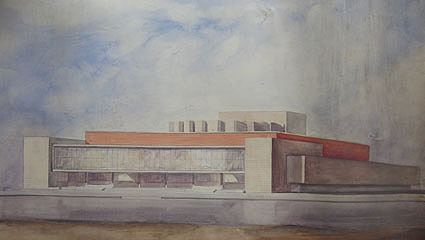 project for the Teatro Nacional de la Ópera de Madrid (1964), by Miguel Gortari Beiner