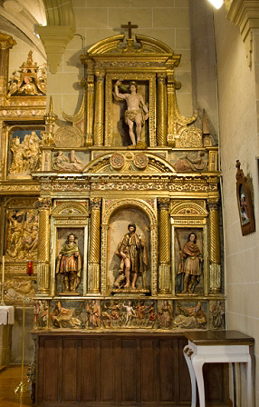 Armañanzas. Parish Church of Santa María San Roque Altarpiece 