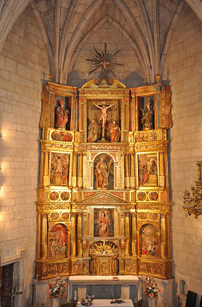 Torres del Río. Parish Church of San Andrés Main altarpiece. Pedro Jiménez, 1637 