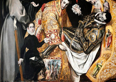 El Greco. The burial of the Count of Orgaz. Detail