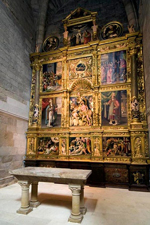 Altarpiece of San Martín. Cathedral of Tudela