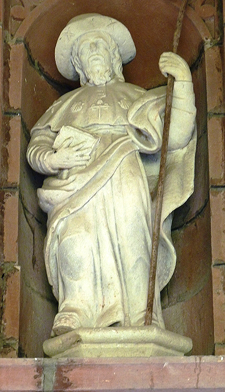 St. James the Apostle and pilgrim in the church of Elizondo