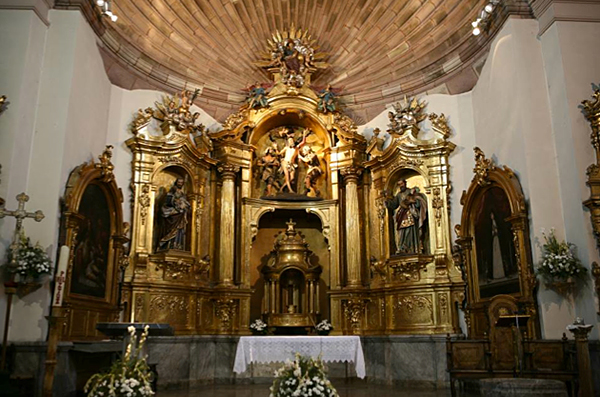 Parish Church of Lecároz. Main altarpiece