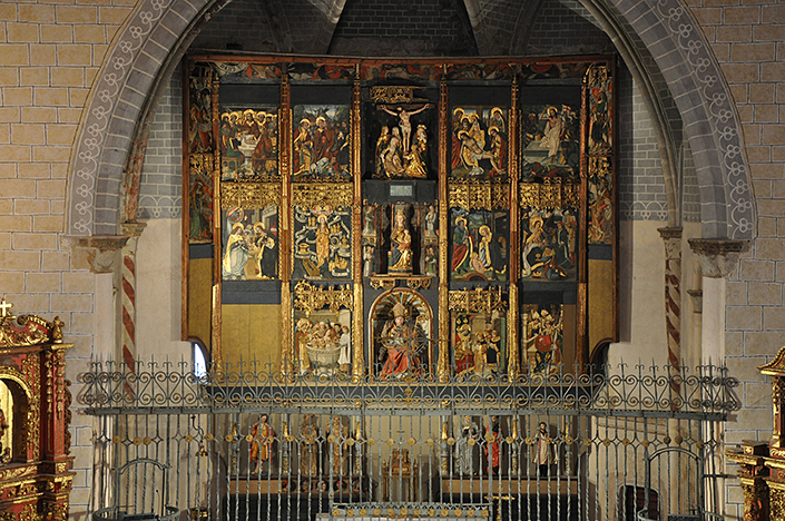 Main altarpiece of San Saturnino. 