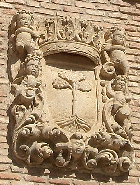 The coat of arms of the town of Larraga was granted by the kings Juan de Albret and Catalina in 1507.
