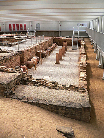 Wine cellar (cella vinaria) of the Roman villa of Arellano