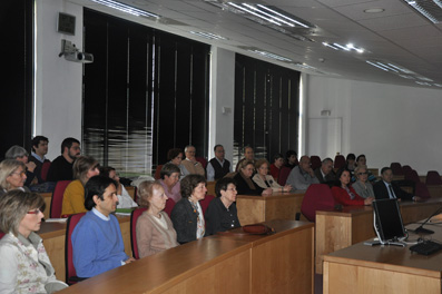 The seminar of Professor Enrique Valdivieso took place at the Main Library Building of the University of Navarra.