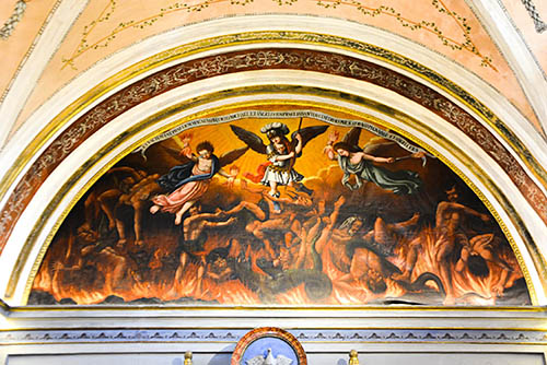 St. Michael slaying the devil. F. Ignacio Yoldi