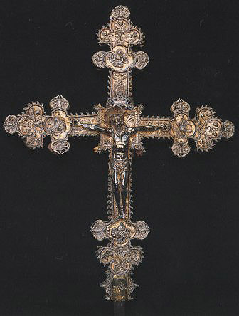 Processional cross of Isaba, 1553 Gaspar de León Sangüesa Workshop 