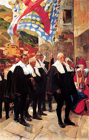 Navarre. The Council of Roncal, 1914 (Hispanic Society. New York)